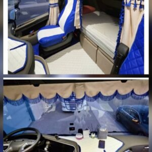 Pack Complet Rideaux rideaux latéraux + frange de pare-brise et rideau couchette XXL